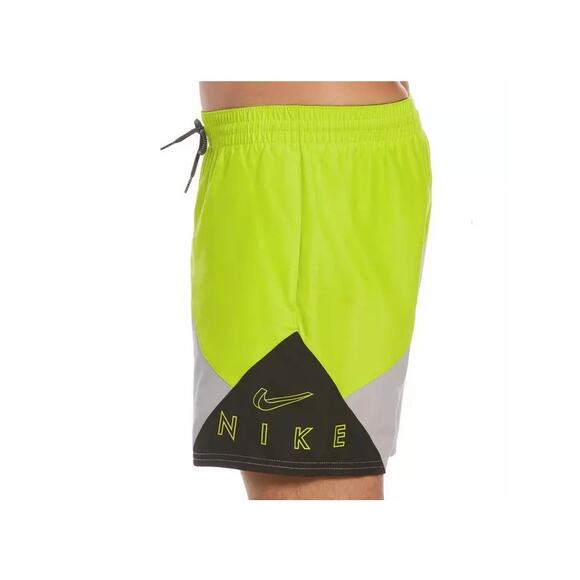 Nike Mens Gray Black Logo Jackknife Volley Brief Lined Swim Trunks Short XXL NWT - Picture 3 of 9